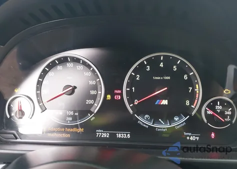 2014 BMW M5 from USA, damaged, VIN WBSFV9C57ED594084